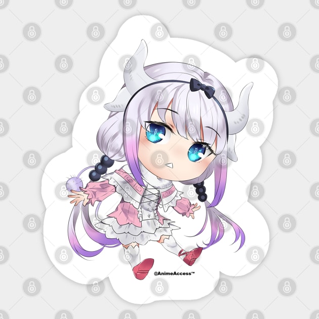 Miss Kobayashi Dragon Maid - Kanna Kamui Sticker by Anime Access